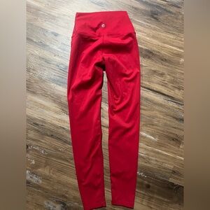 Lululemon Athletica Active highrise leggings size 2 in candy apple red
